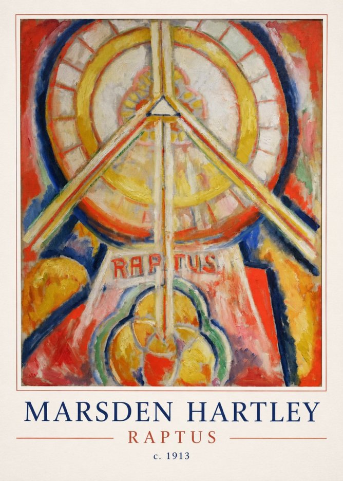 Marsden Hartley Raptus No4 - Juliste
