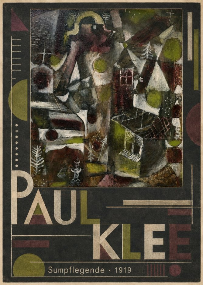 Paul Klee Sumpflegende I No5 - Juliste