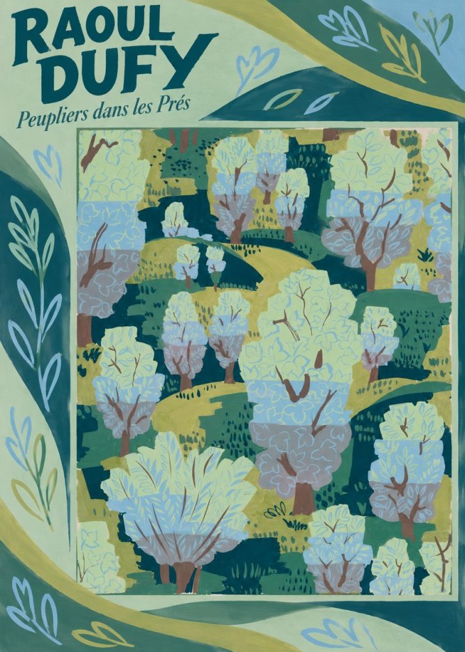 Raoul Dufy Peupliers Dans Les Prés No5 - Juliste