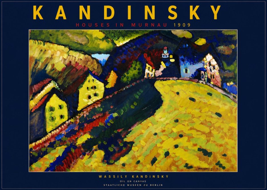 Kandinsky Houses in Murnau No4 - Juliste