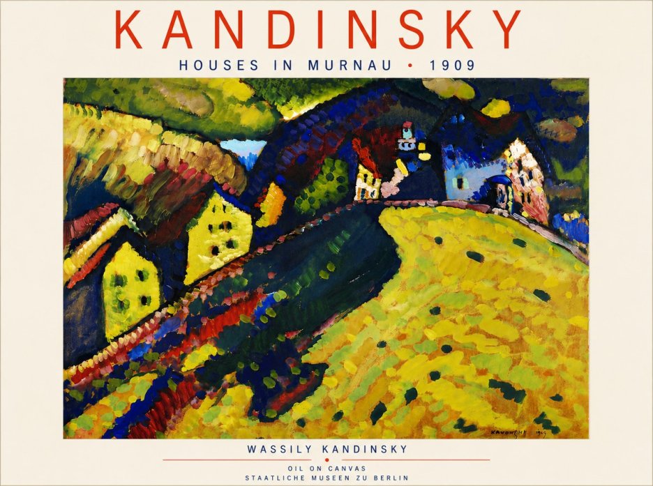 Kandinsky Houses in Murnau No5 - Juliste