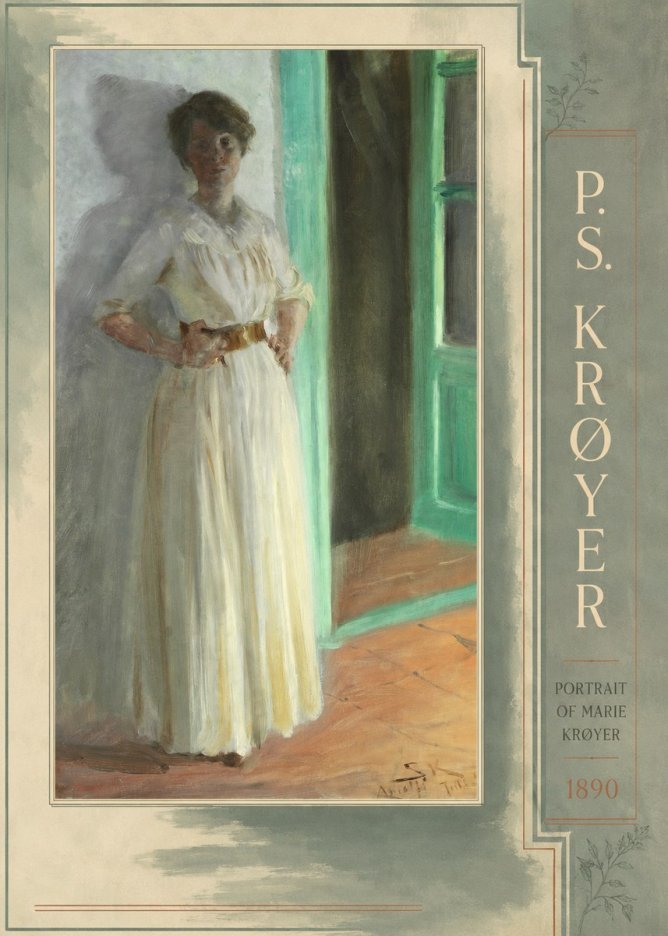 P.S. Krøyer Portrait of Marie Krøyer No2 - Juliste
