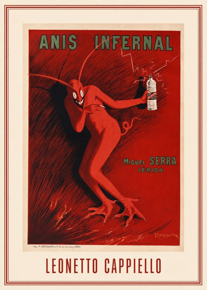 Leonetto Cappiello Anis Infernal I No1 - Juliste