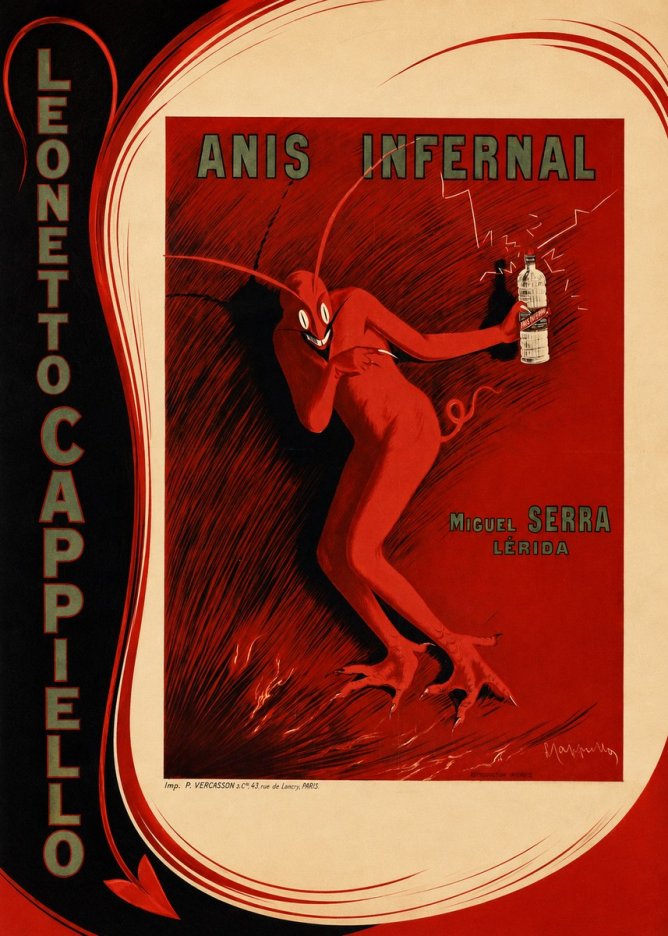 Leonetto Cappiello Anis Infernal I No3 - Juliste