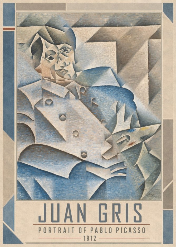 Juan Gris Portrait of Pablo Picasso No1 - Juliste