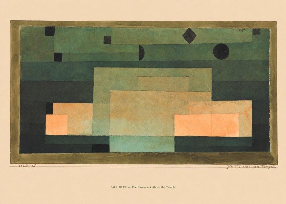 Paul Klee The Firmament Above the Temple No6 - Juliste
