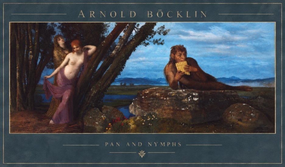 Arnold Böcklin Pan and Nymphs No5 - Juliste