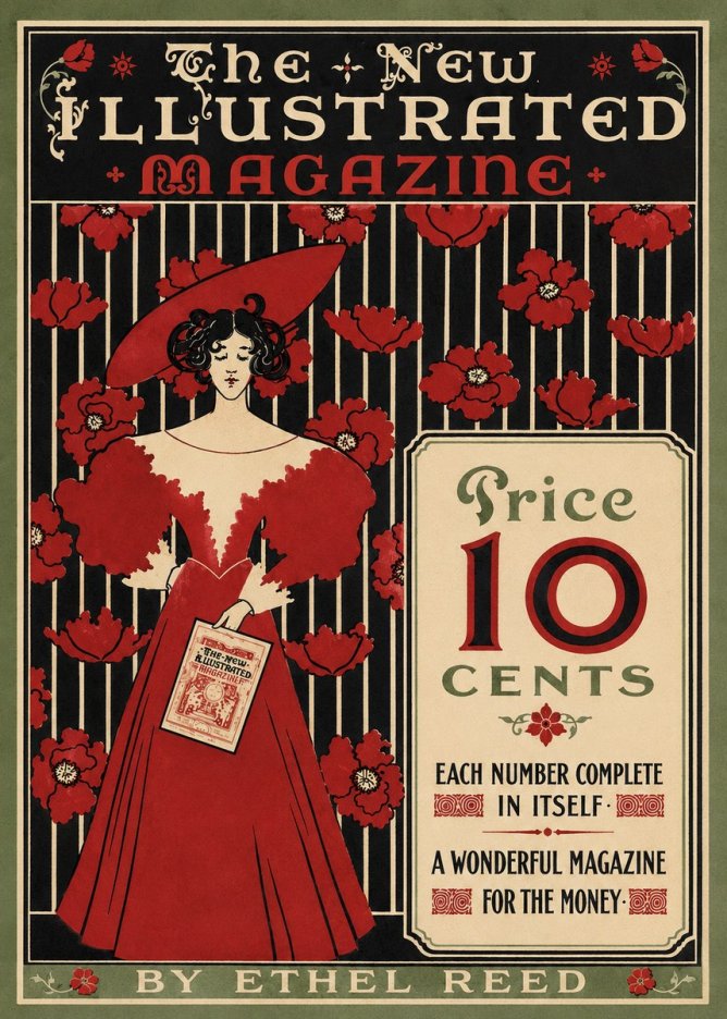 Ethel Reed The New Illustrated Magazine No4 - Juliste