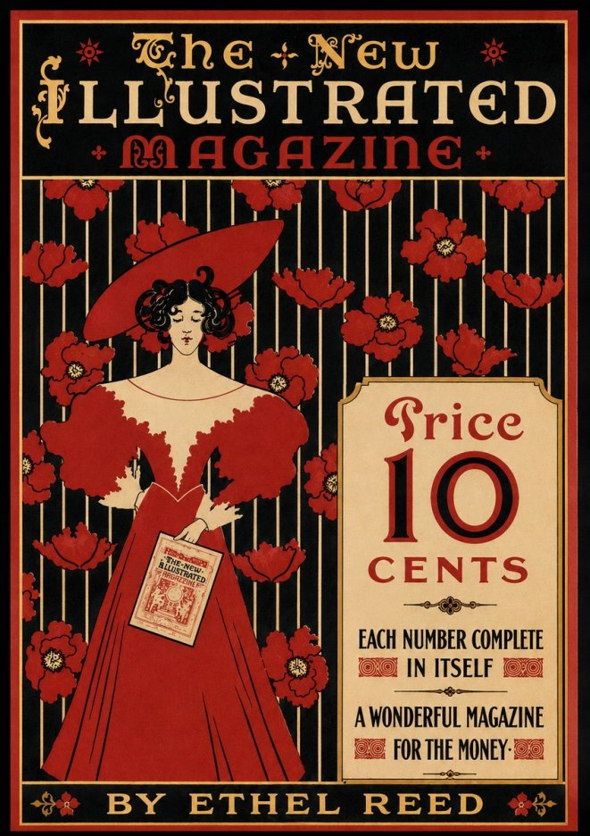 Ethel Reed The New Illustrated Magazine No5 - Juliste
