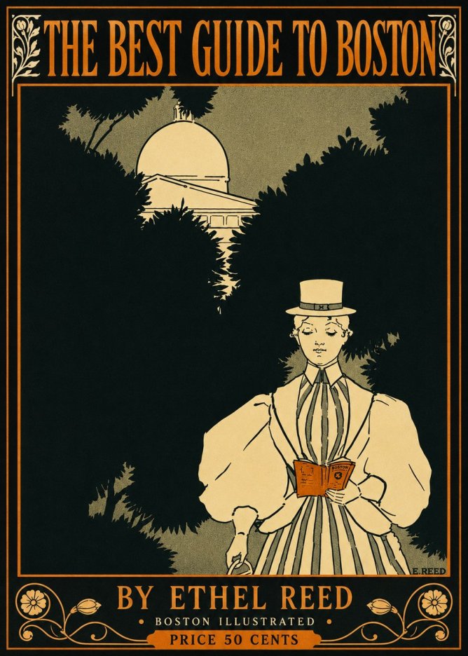 Ethel Reed The Best Guide to Boston No4 - Juliste