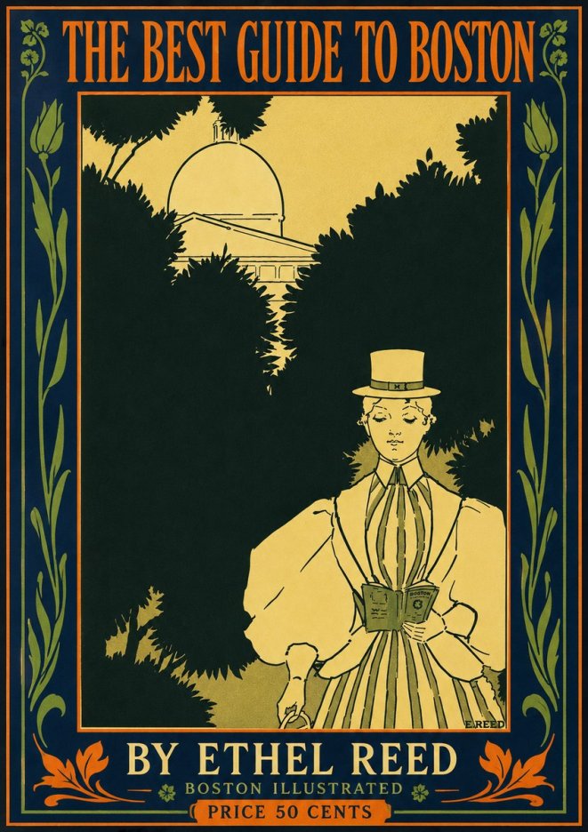 Ethel Reed The Best Guide to Boston No5 - Juliste