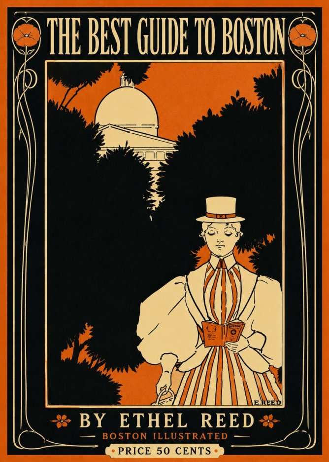 Ethel Reed The Best Guide to Boston No6 - Juliste