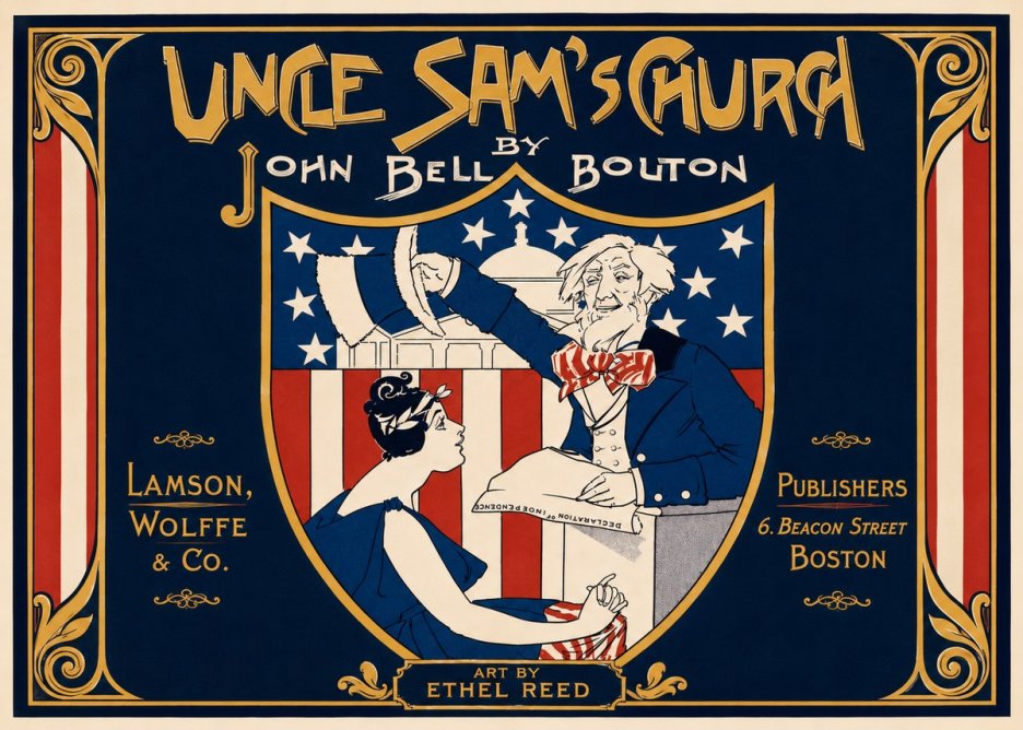 Ethel Reed Uncle Sam's Church No4 - Juliste