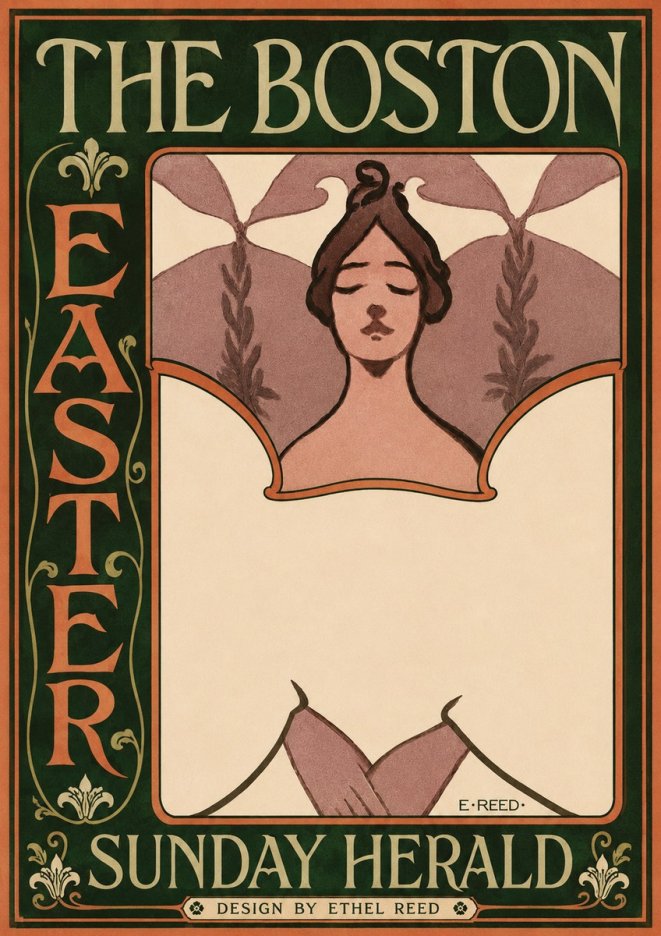 Ethel Reed The Boston Easter Sunday Herald No3 - Juliste