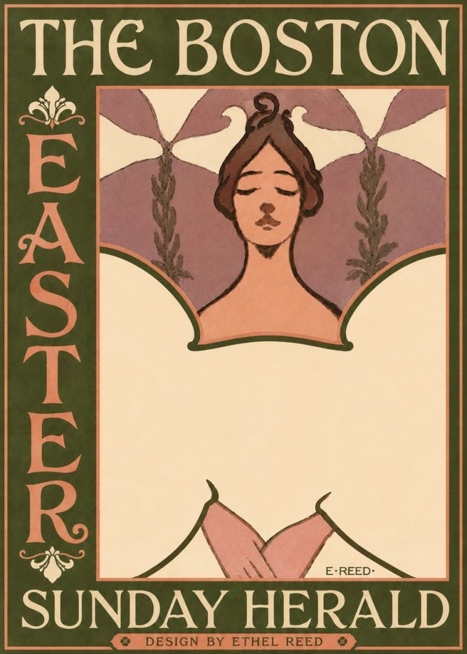 Ethel Reed The Boston Easter Sunday Herald No4 - Juliste