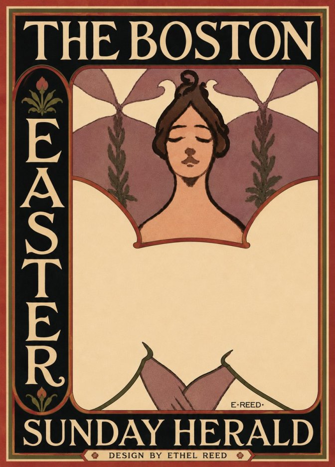 Ethel Reed The Boston Easter Sunday Herald No6 - Juliste