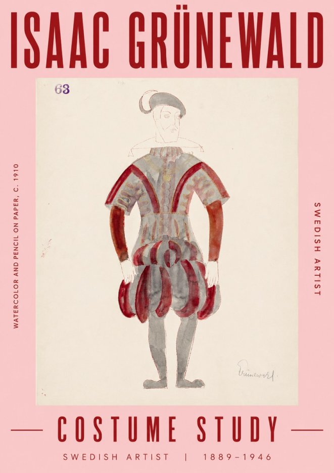 Isaac Grünewald Costume Study II No5 - Juliste