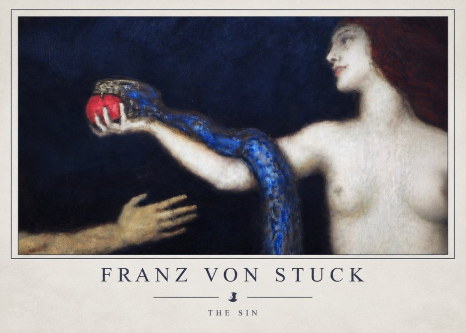 Franz von Stuck The Sin I No4 - Juliste