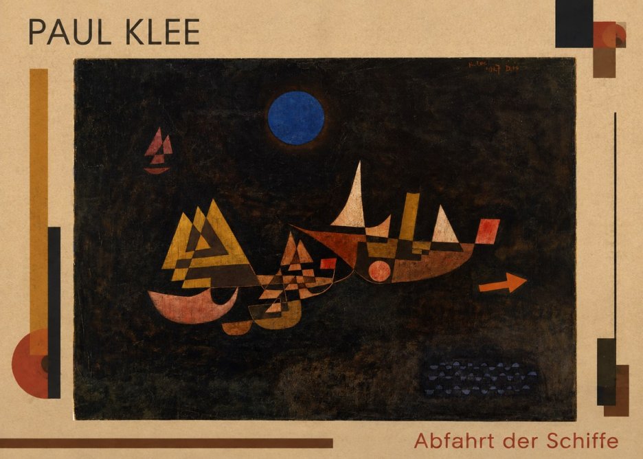 Paul Klee Abfahrt Der Schiffe No1 - Juliste