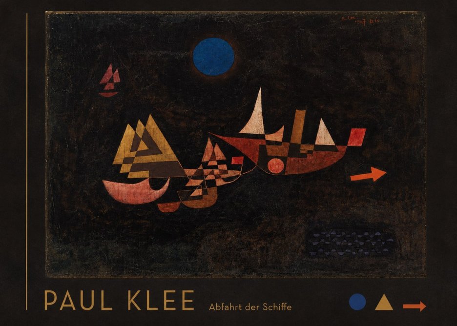 Paul Klee Abfahrt Der Schiffe No3 - Juliste