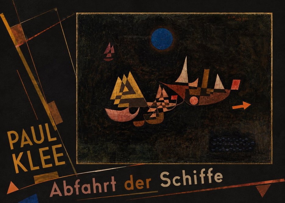Paul Klee Abfahrt Der Schiffe No5 - Juliste
