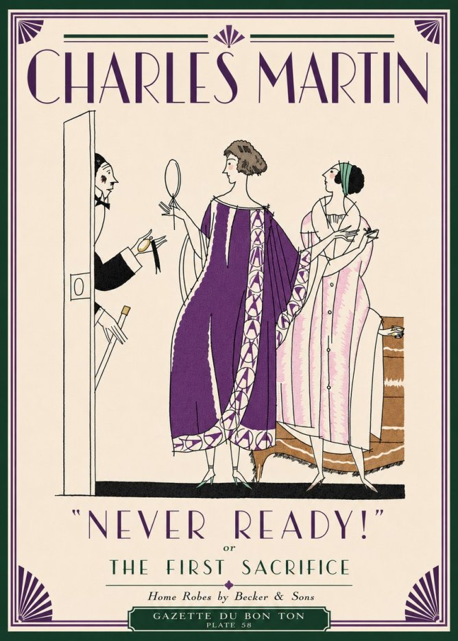Charles Martin Never Ready! or the First Sacrifice No5 - Juliste