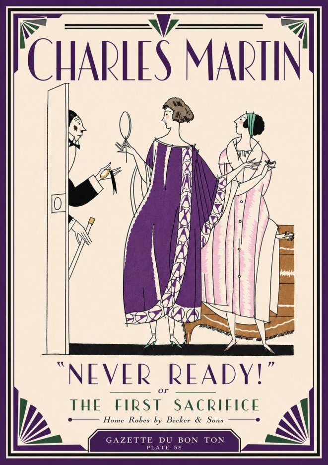 Charles Martin Never Ready! or the First Sacrifice No6 - Juliste