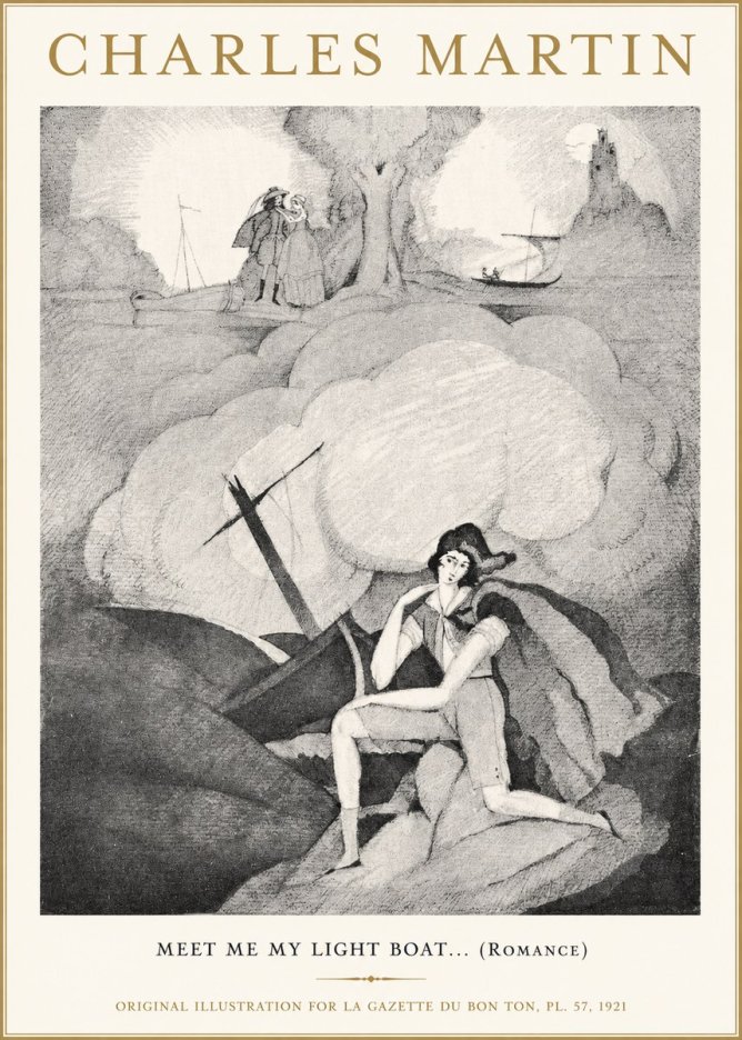 Charles Martin Meet Me My Light Boat... (Romance) No1 - Juliste