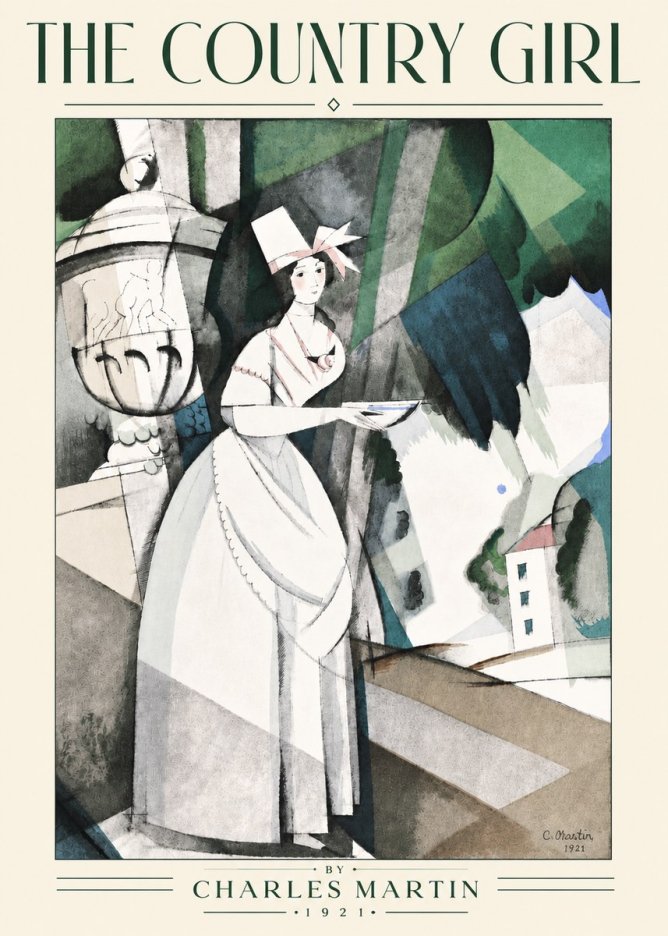 Charles Martin The Country Girl No4 - Juliste