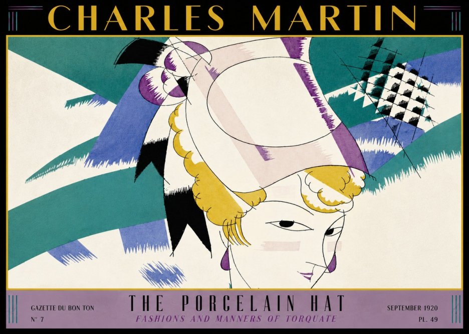 Charles Martin The Porcelain Hat No3 - Juliste