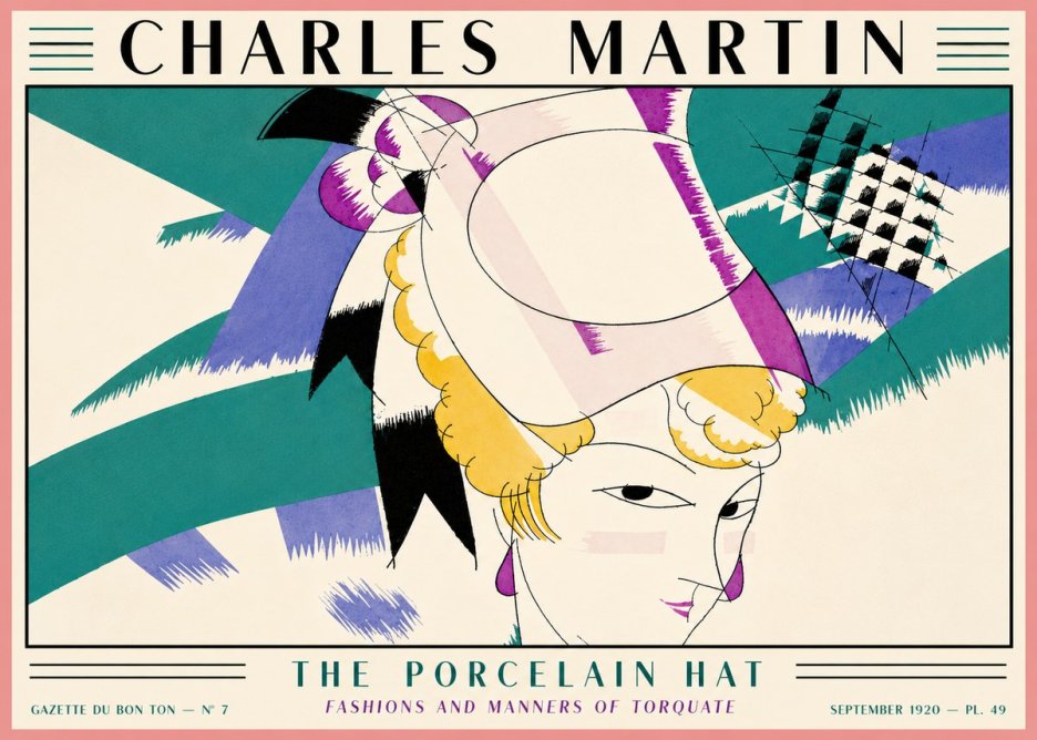 Charles Martin The Porcelain Hat No5 - Juliste