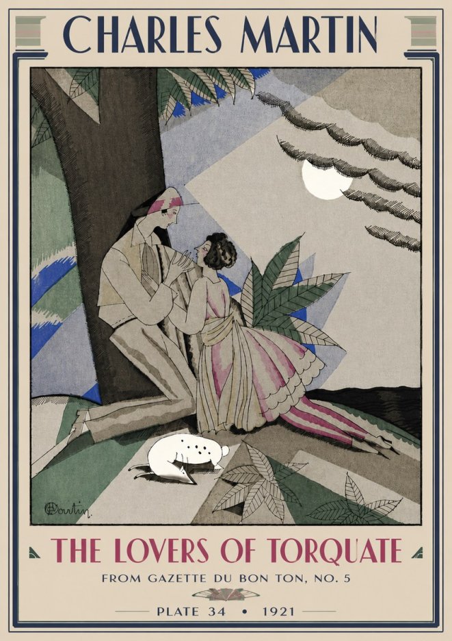 Charles Martin The Lovers of Torquate No3 - Juliste