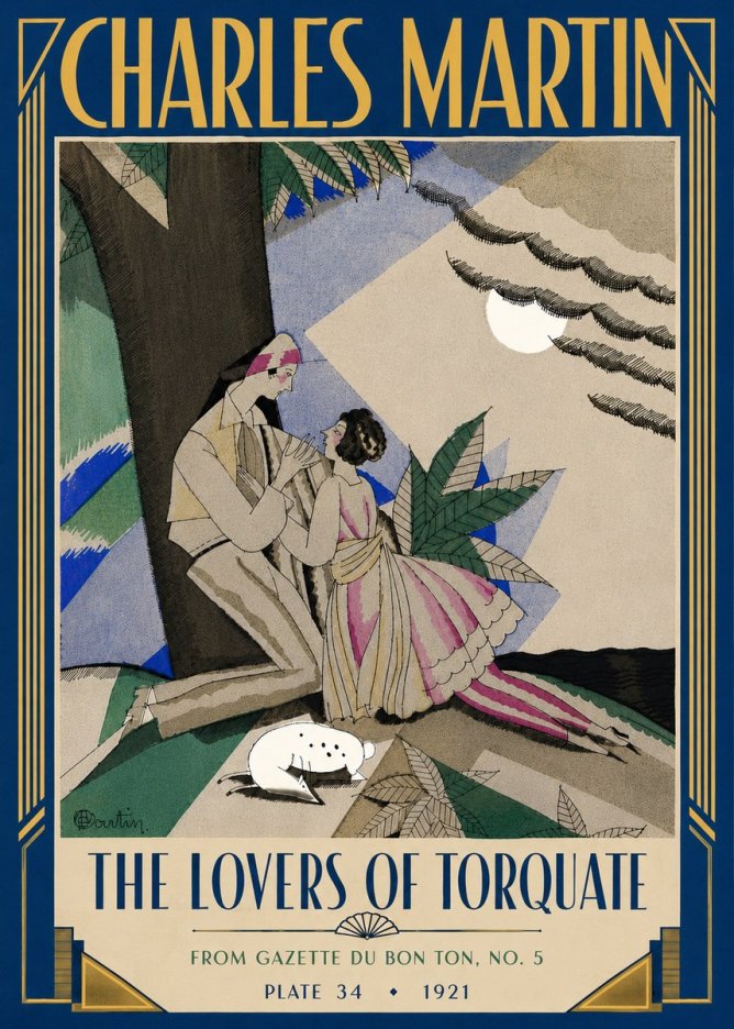 Charles Martin The Lovers of Torquate No4 - Juliste