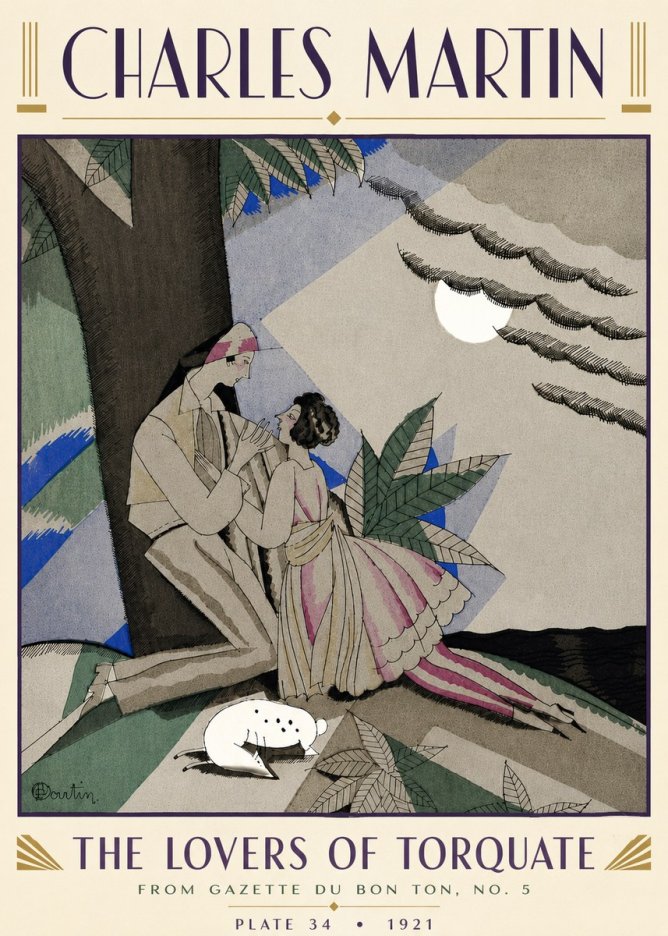 Charles Martin The Lovers of Torquate No5 - Juliste