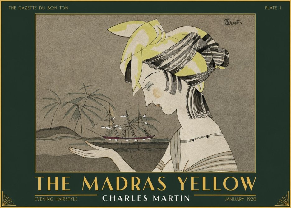 Charles Martin The Madras Yellow - Evening Hairstyle No2 - Juliste