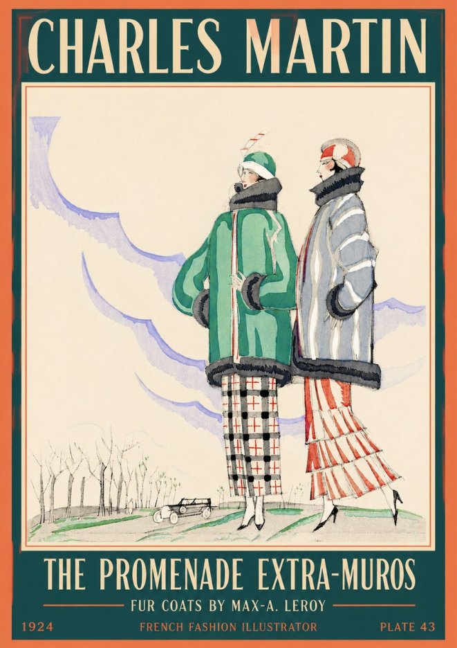 Charles Martin The Promenade Extra-muros No2 - Juliste