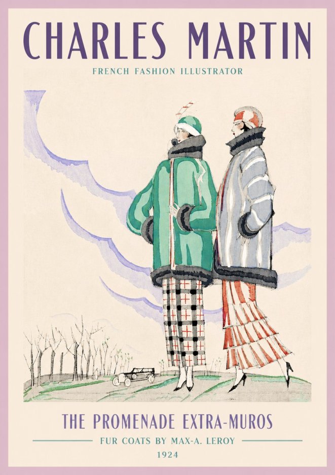 Charles Martin The Promenade Extra-muros No3 - Juliste