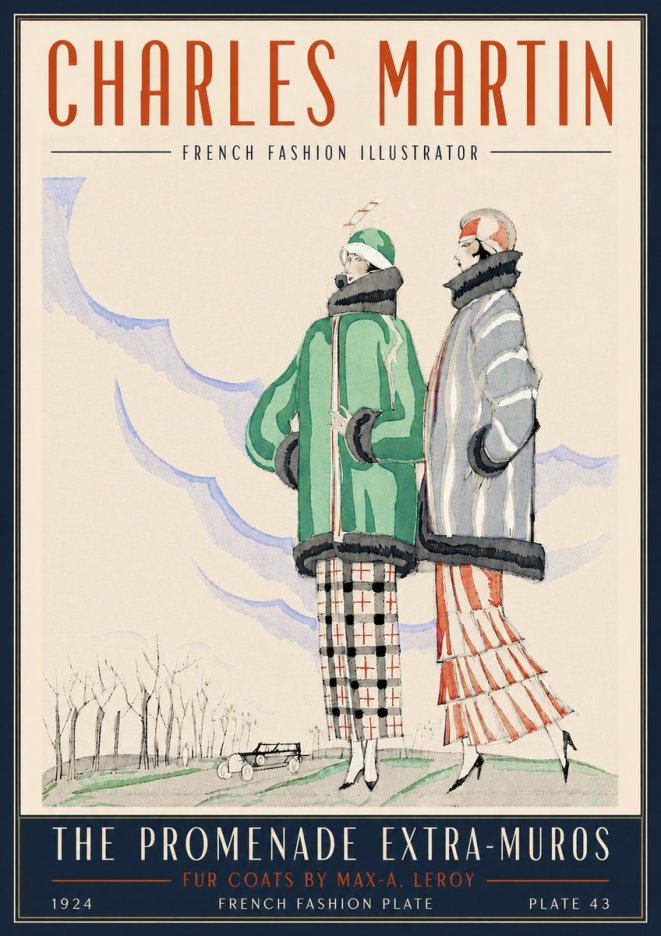 Charles Martin The Promenade Extra-muros No4 - Juliste