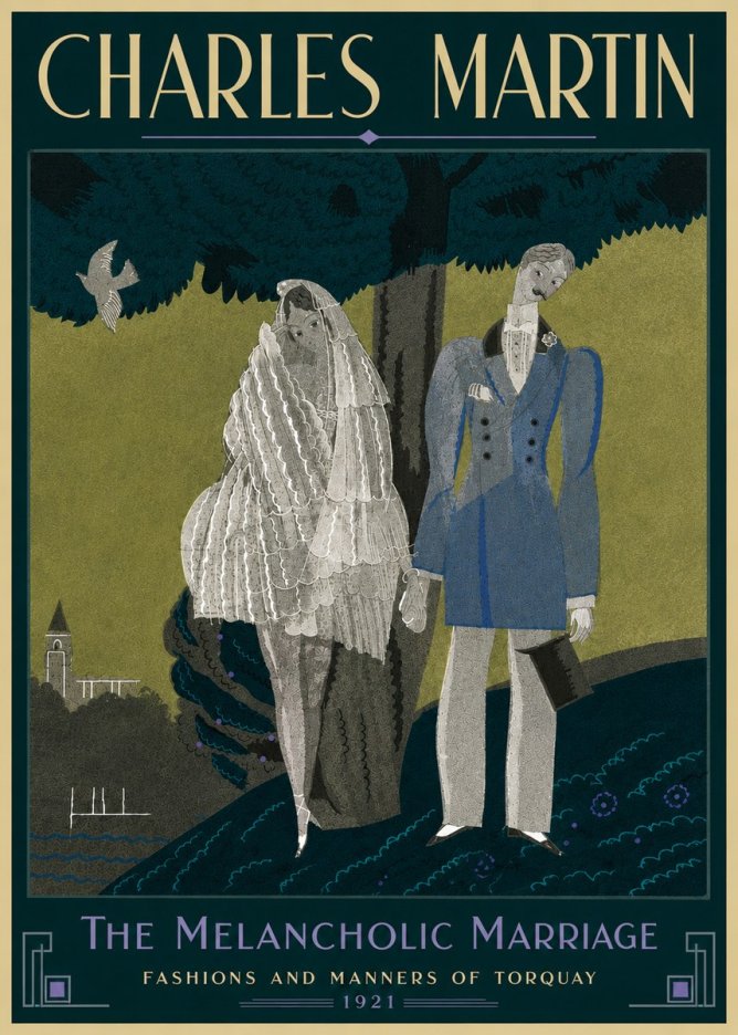 Charles Martin The Melancholic Marriage No3 - Juliste