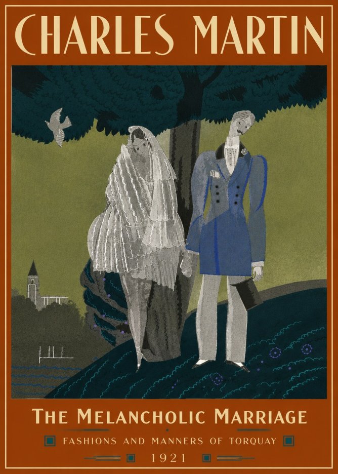 Charles Martin The Melancholic Marriage No5 - Juliste