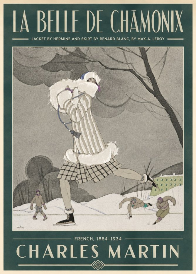 Charles Martin La Belle De Chamonix No4 - Juliste