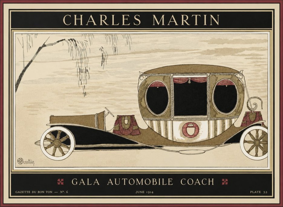 Charles Martin Gala Automobile Coach No1 - Juliste