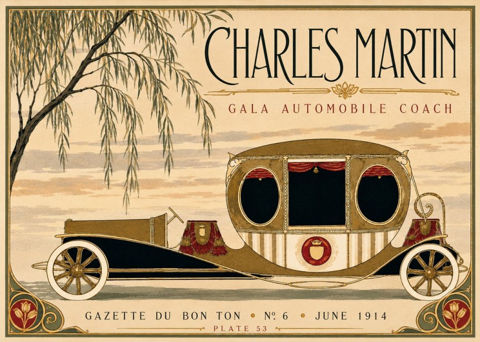 Charles Martin Gala Automobile Coach No3 - Juliste
