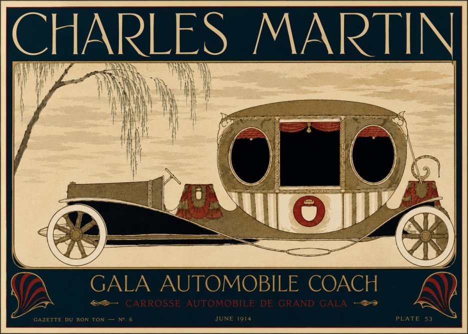 Charles Martin Gala Automobile Coach No6 - Juliste