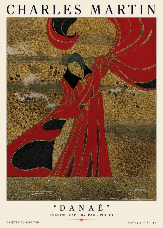 Charles Martin Danaé No1 - Juliste