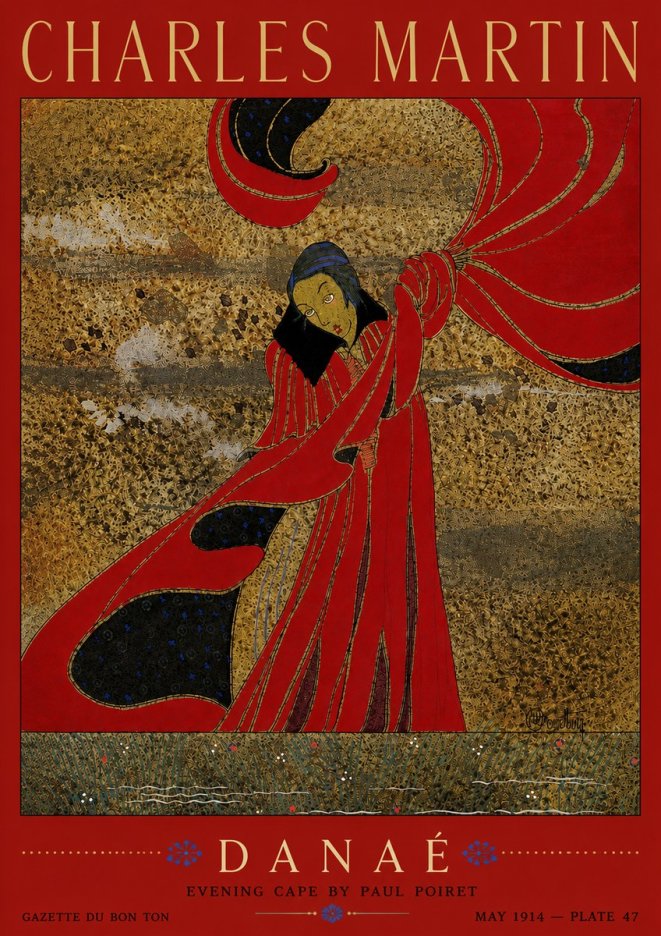 Charles Martin Danaé No3 - Juliste
