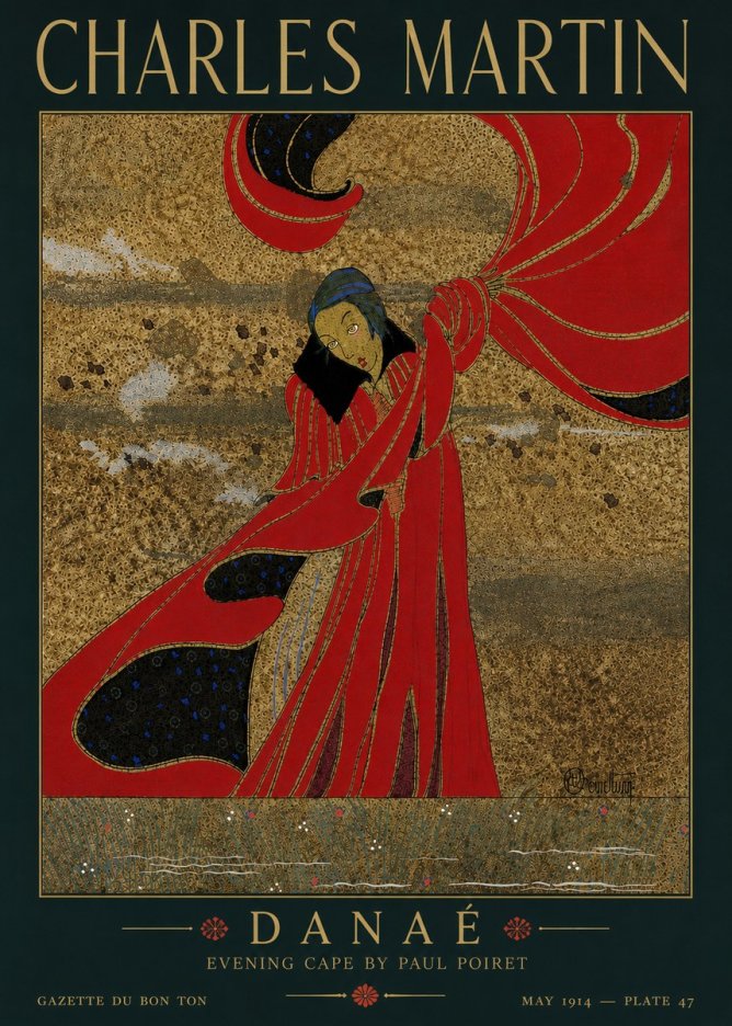 Charles Martin Danaé No4 - Juliste