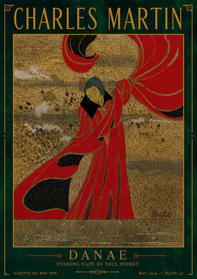 Charles Martin Danaé No6 - Juliste