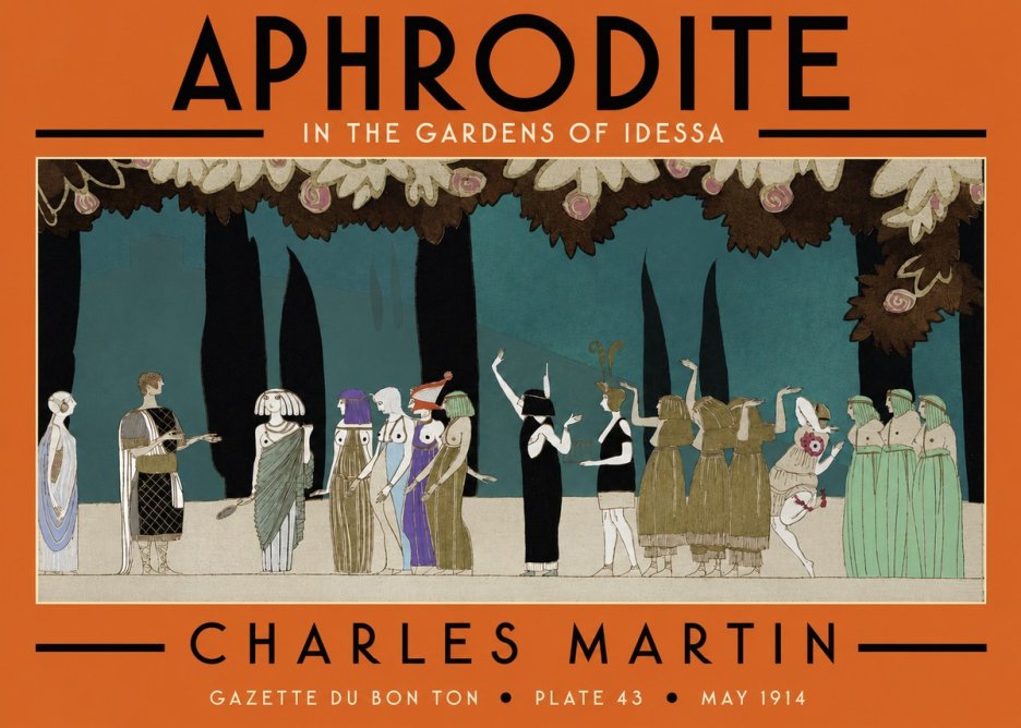 Charles Martin Aphrodite in the Gardens of Idessa No4 - Juliste