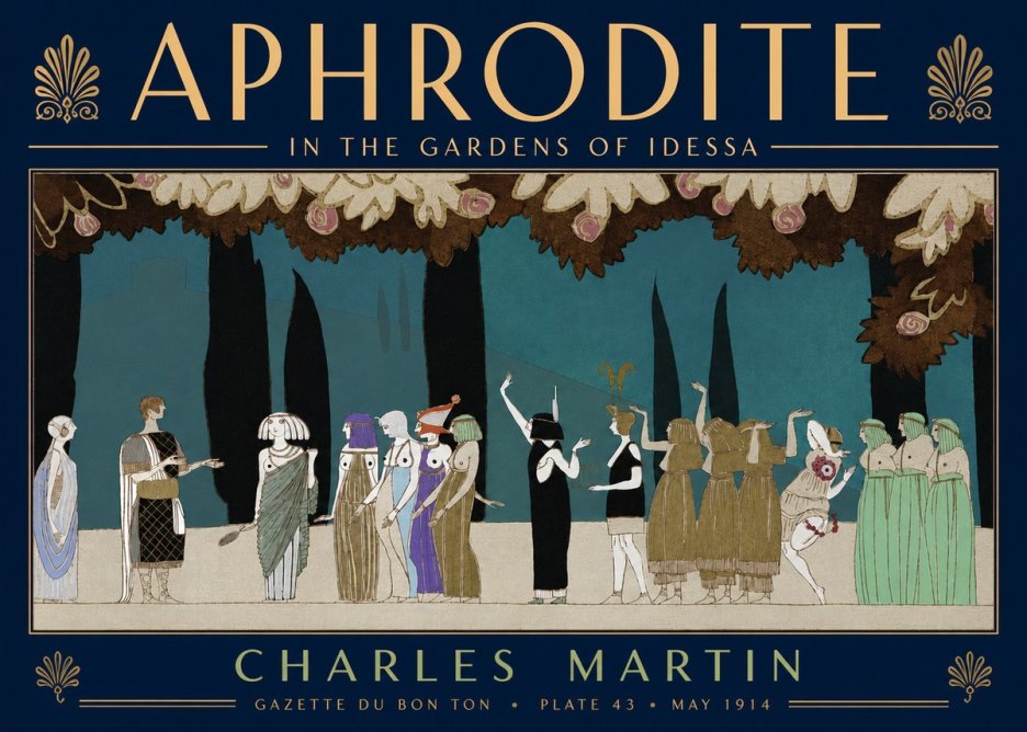 Charles Martin Aphrodite in the Gardens of Idessa No5 - Juliste